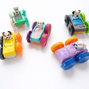 McDonalds 101 Dalmatian Reversable Colorful Animal Toy Cars Set